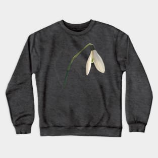 Low Poly Snowdrop Crewneck Sweatshirt